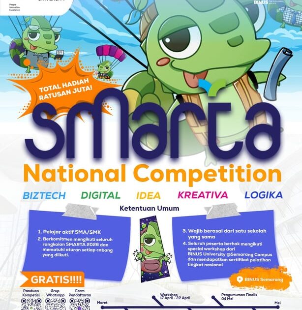 BINUS University @Semarang Gelar SMARTA 2026, Wadah Inovasi Pelajar untuk Masa Depan Berkelanjutan