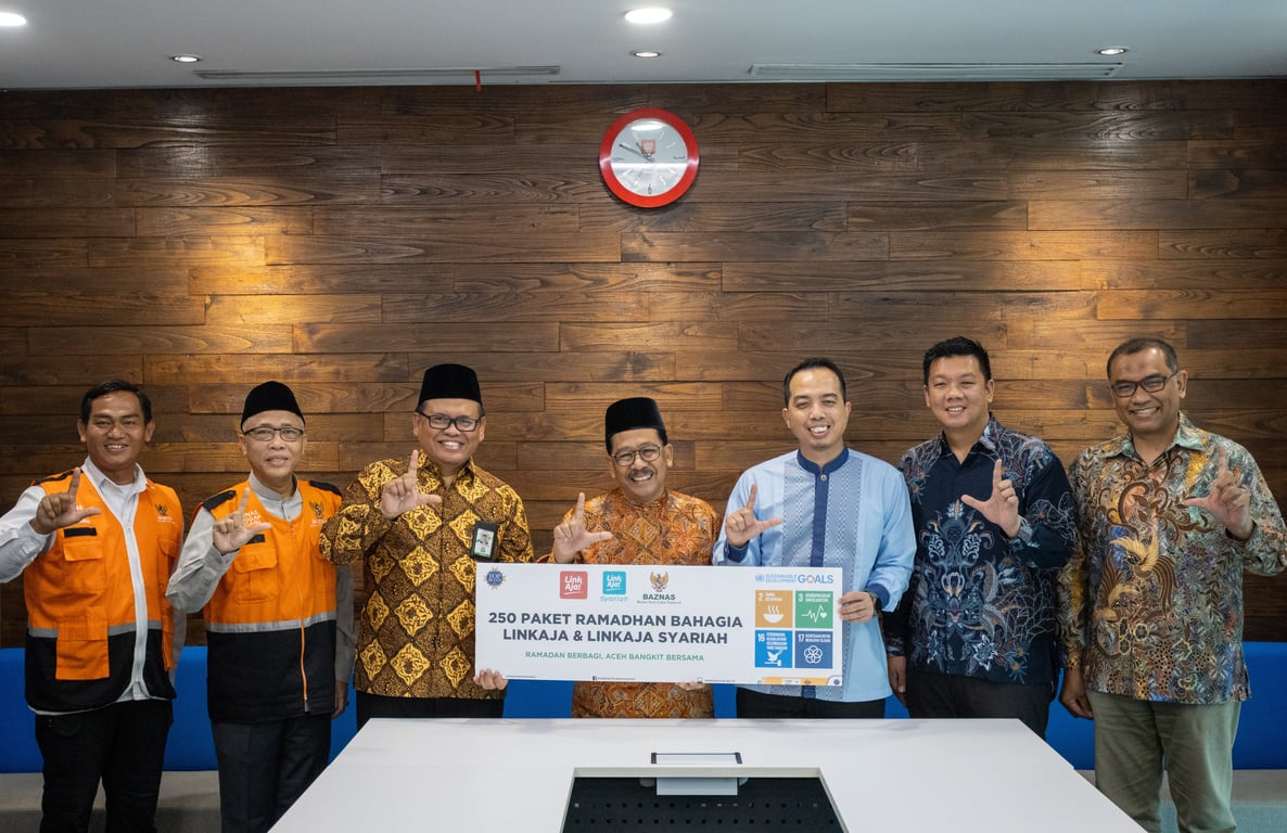 LinkAja Salurkan Bantuan untuk Korban Bencana Aceh Bersama BAZNAS