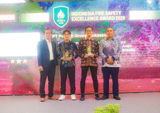 PT Pelindo Sinergi Lokaseva Raih Tiga Penghargaan pada Indonesia Fire Safety Excellence Award 2026