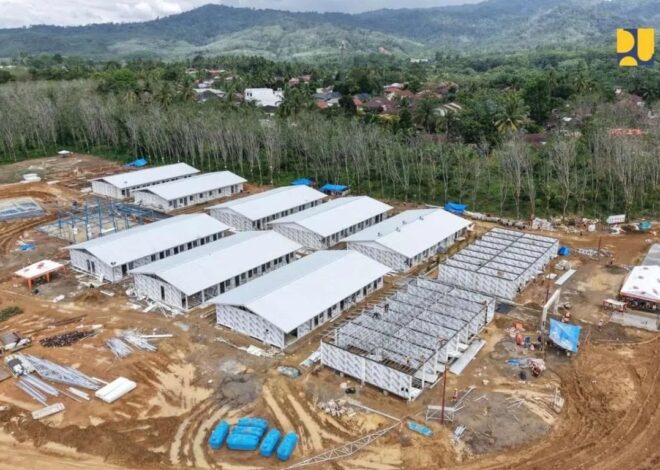 Kementerian PU Bangun 245 Unit Huntara di Kecamatan Batangtoru dengan Fasilitas Lengkap Layak Huni