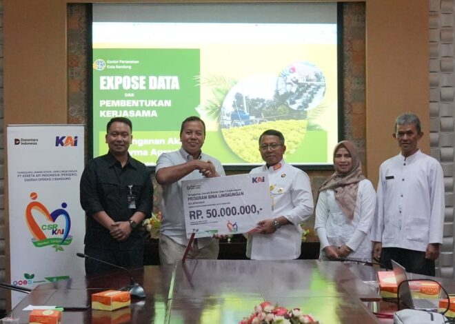 KAI Daop 2 Bandung Salurkan TJSL Lebih dari Rp1,1 Miliar di Tahun 2025