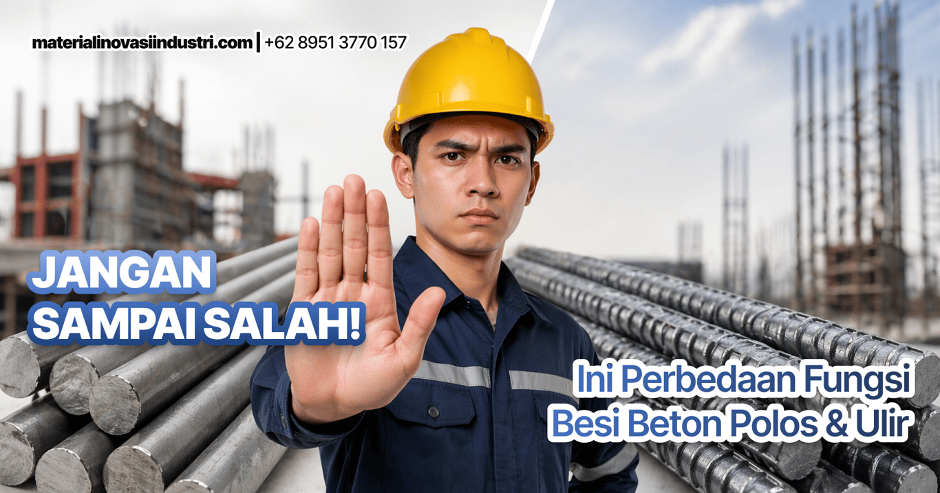 Jangan Sampai Salah! Ini Perbedaan Strategis Besi Beton Polos vs Ulir untuk Struktur Bangunan