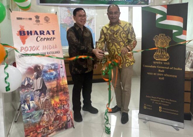 Bharat Corner Resmi Hadir di Unsrat, Perkuat Kerja Sama Akademik Indonesia–India