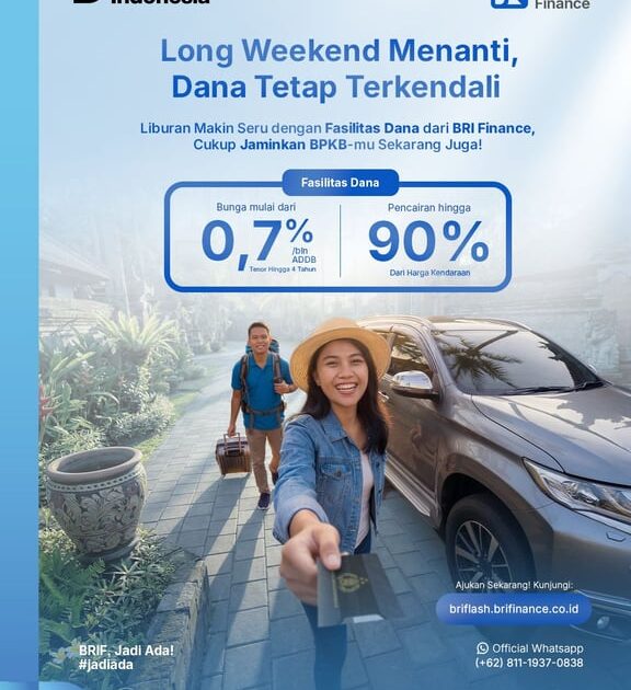 Dukung Keseimbangan Gaya Hidup, BRI Finance Perkuat Akses Dana Tunai Fleksibel