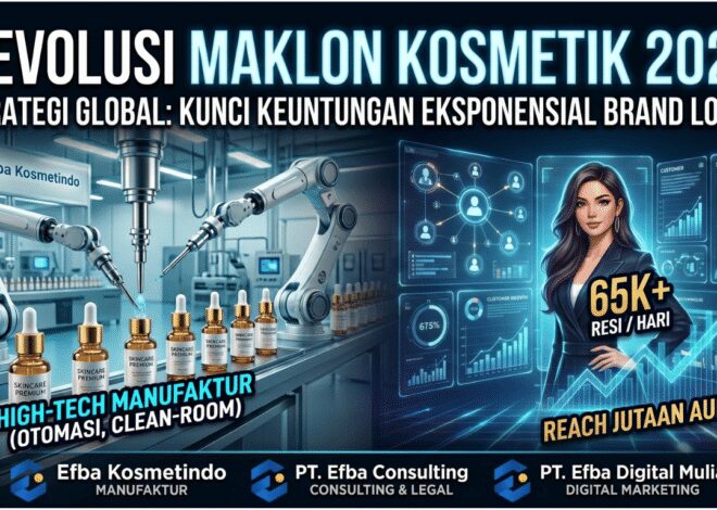 Dominasi Pasar Kosmetik 2026: Mengapa Maklon Kosmetik Bersama Efba Group Adalah Investasi Paling Logis