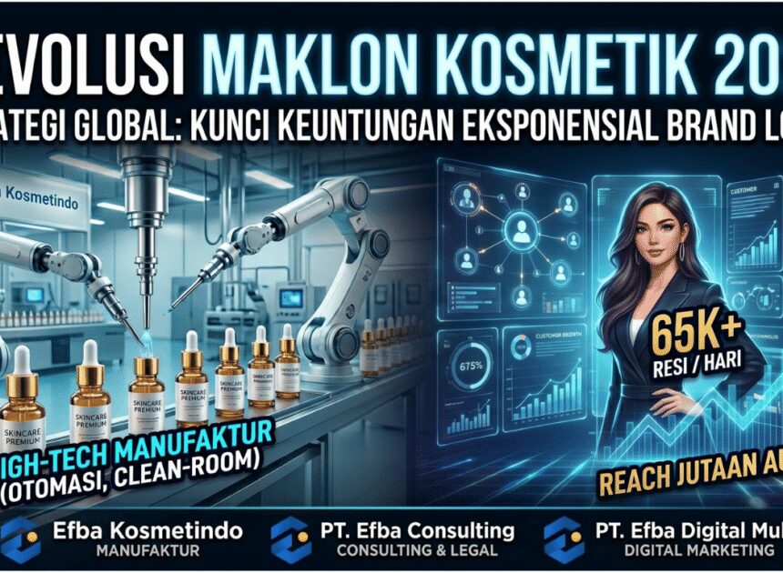 Dominasi Pasar Kosmetik 2026: Mengapa Maklon Kosmetik Bersama Efba Group Adalah Investasi Paling Logis