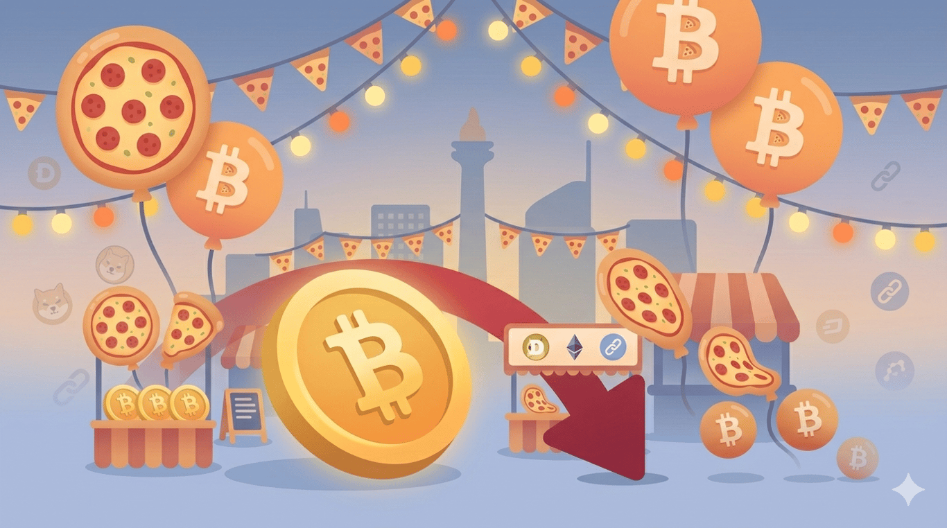 Bitcoin Terkoreksi Hingga Ke $76.000, Bittime Bitcoin Pizza Day Jadi Kesempatan Buy The Deep?