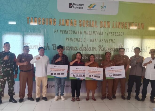 Holding Perkebunan Nusantara Pererat Silaturahmi dengan Warga Po’ona melalui Program TJSL PTPN 1 Regional 8