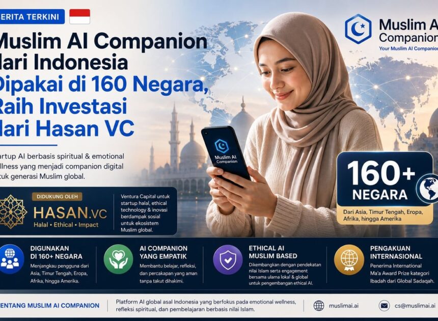 Muslim AI Companion dari Indonesia Dipakai di 160 Negara, Raih Investasi dari  HASAN.VC