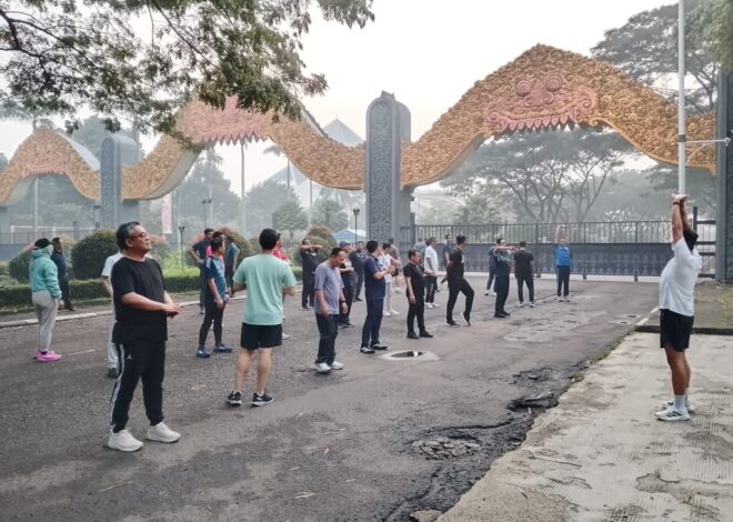 Pererat Kebersamaan, Manajemen BRI Region 6 Gelar Jogging Bersama di Kawasan TMII