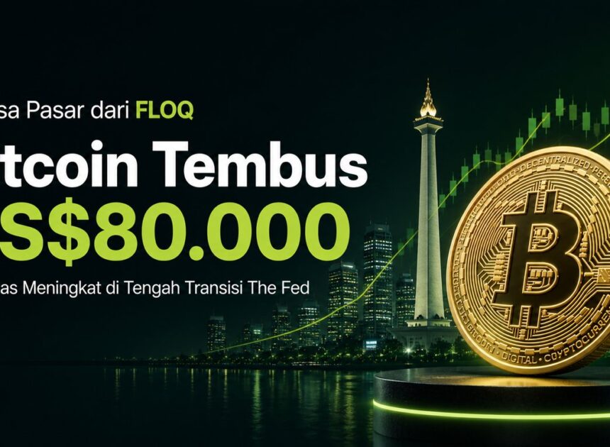 Bitcoin Tembus US$80.000, Pasar Diuji Transisi The Fed dan Perpecahan FOMC