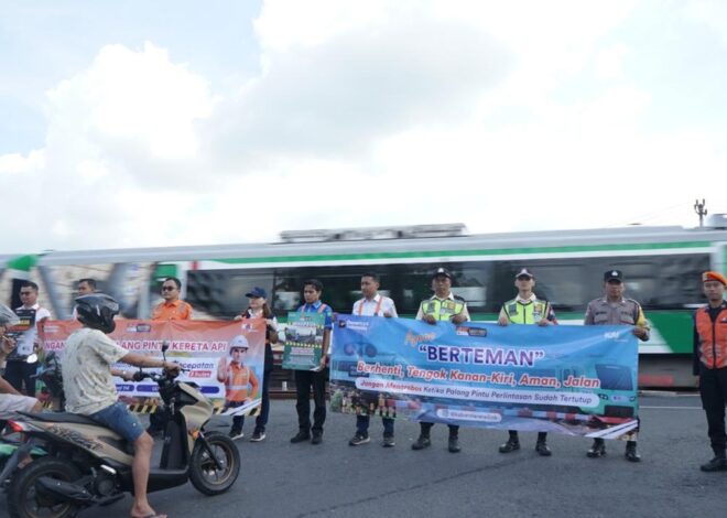 KAI Bandara GELAR SOSIALISASI KESELAMATAN DI JPL 683 STASIUN WATES