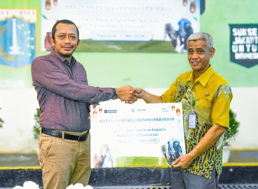 Pererat Kebersamaan dengan Masyarakat, SUCOFINDO Salurkan Bantuan Hewan Kurban di Kelurahan Pancoran