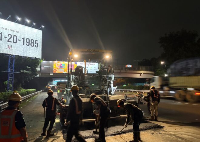 Tingkatkan Keamanan dan Kenyamanan Pengguna Jalan, PT Jasamarga Tollroad Maintenance Laksanakan Pekerjaan Rekonstruksi dan SFO di Ruas Tol Jakarta–Tangerang