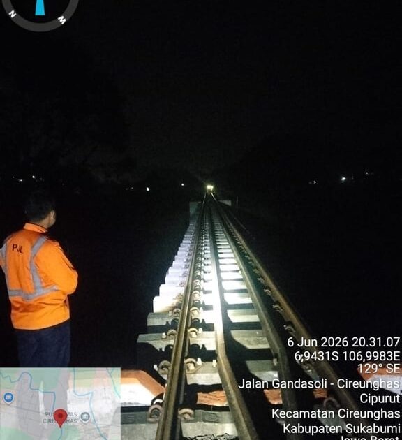 Keselamatan Prioritas Utama, KAI Daop 2 Bandung Pastikan Jalur Aman Pasca Gempa di Cianjur