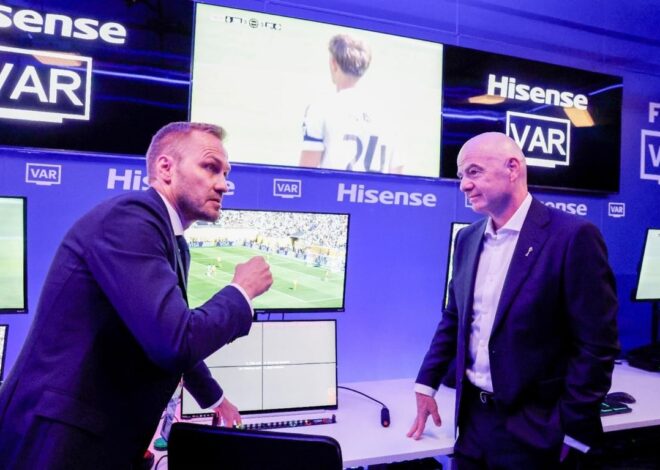 Hisense TV RGB-MiniLED Jadi Layar Resmi IBC Piala Dunia FIFA 2026™: Presiden FIFA Uji Langsung Sistem VAR