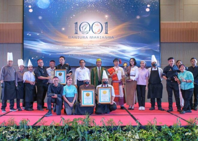 Marianna Resort Tuktuk Samosir Pecahkan Rekor LEPRID Lewat “1001 Naniura”, Angkat Kuliner Batak ke Panggung Nasional