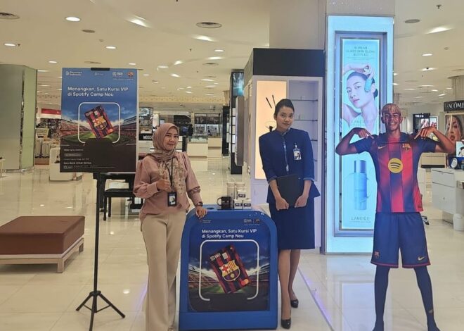 BRI Kalimalang Ramaikan Emporium Pluit dengan Booth Pembukaan Rekening dan Kartu Debit Eksklusif FC Barcelona