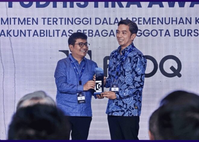 FLOQ Raih Penghargaan Yudhistira  dari CFX atas Akuntabilitas dan Integritas Tertinggi