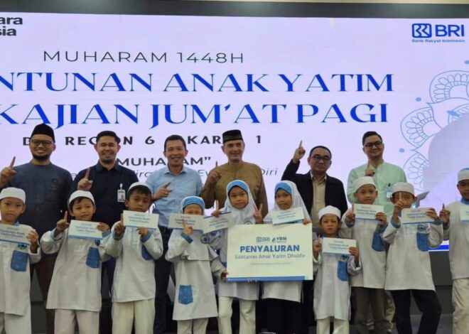 BRI Region 6 Berkolaborasi dengan YBM BRI Jakarta Berbagi Kebahagiaan melalui Santunan Anak Yatim Piatu di Bulan Muharam