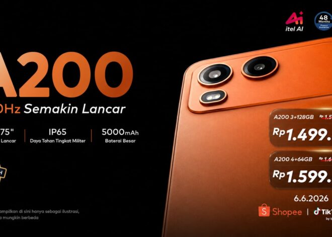 Itel A200 Jadi Pilihan Baru Smartphone AI Terjangkau dengan Baterai Besar