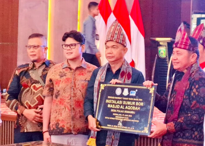 Kolaborasi SUCOFINDO–ABPEDNAS Hadirkan Akses Air Bersih bagi Desa Pulau Semambu