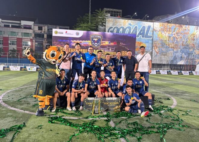 Prestasi Gemilang! Tim Mini Soccer BRI Region 6 Sabet Juara 1 Geothermal League 2026 EBTKE Kementerian ESDM