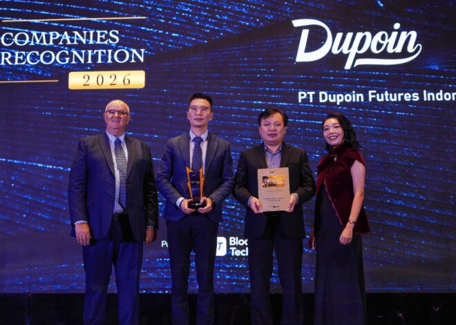 Dupoin Futures Raih Penghargaan Top Futures Broker 2026 dari Bloomberg Technoz bersama Indonesia Data