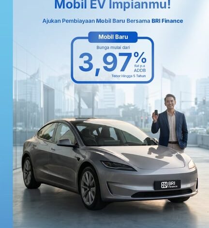 BRI Finance Bidik Pertumbuhan Pasar EV dengan Pembiayaan Bunga Mulai 3,97%
