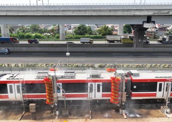 Air Bekas Mencuci Kereta Tidak Langsung Dibuang, Begini Cara LRT Jabodebek Mengolahnya