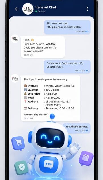 transcosmos Indonesia Luncurkan Generative AI Chatbot, Terapkan Standar Baru Customer Experience Berbasis AI