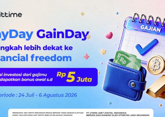 Gajian Jadi Momentum Investasi, Bittime Siapkan Bonus BTC hingga Rp5 Juta