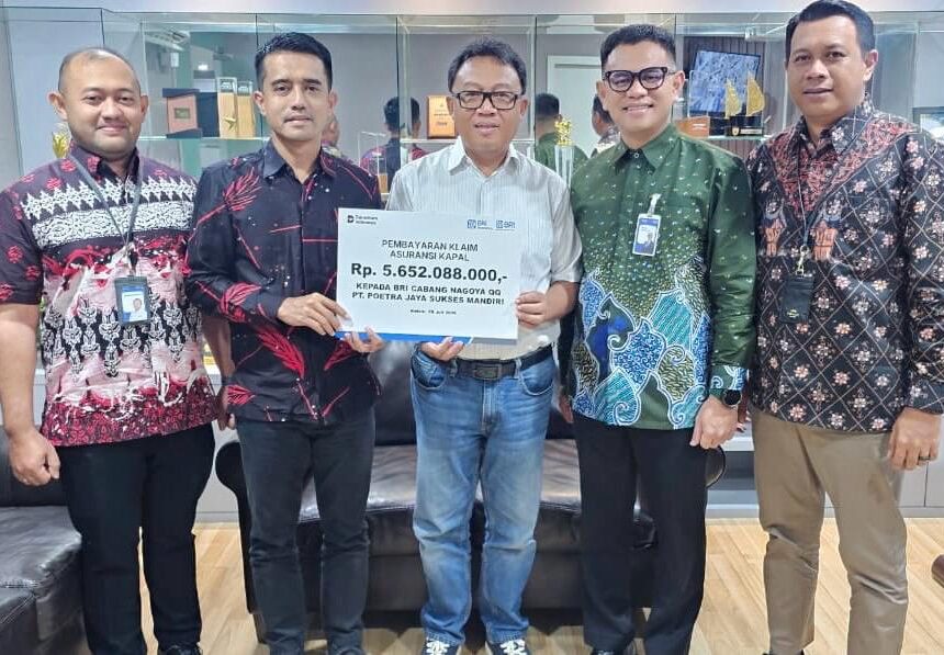 Berikan Pelayanan yang Cepat, BRI Insurance Bayarkan Klaim Asuransi Marine Hull Sebesar Rp. 5 Miliar kepada Nasabah