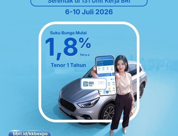 BRI KKB Expo 2026 Digelar Serentak di 131 Unit Kerja, BRI Finance Tawarkan Pembiayaan Kompetitif