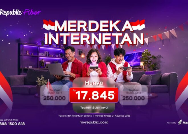 Merdeka Internetan! MyRepublic Fiber Tebar Promo Spesial Rp17.845 untuk Koneksi Tanpa Batas
