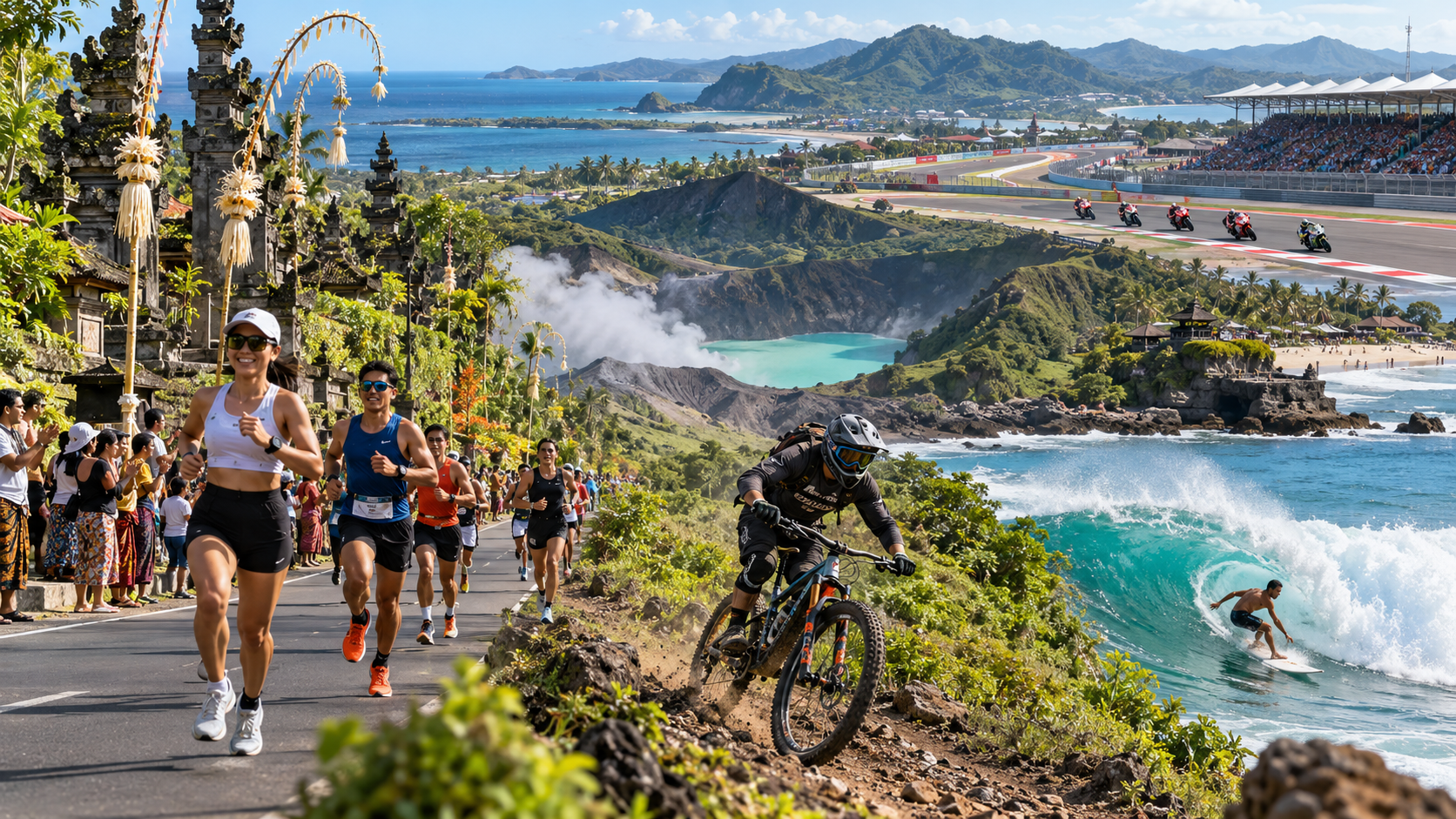 Sports Tourism Indonesia 2026 Makin Berkembang, Maraton Bali hingga MotoGP Mandalika Dorong Ekonomi Wisata
